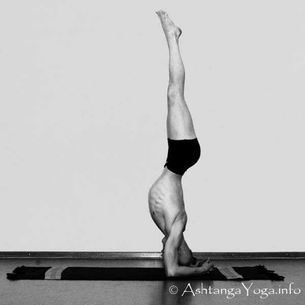 Sirsasana B - Die Finishing Sequenz (= Abschluss Sequenz) harmonisiert die Energie (= Prana) am Ende der Ashtanga Vinyasa Yoga Praxis.