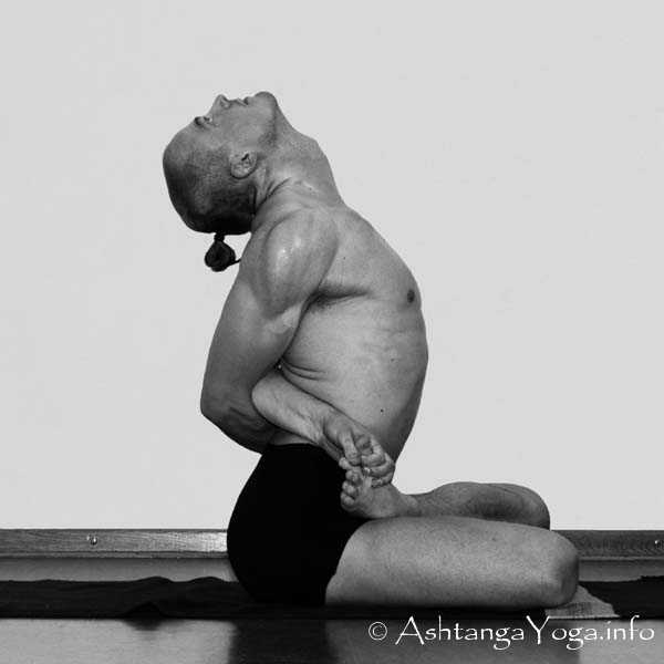 Supta Vajrasana Vinyasa out - Die Intermediate Series (Nadi Shodana / zweite Serie) bringt die Ashtanga Vinyasa Yoga Praxis von einer physischen auf eine energetische Ebene.