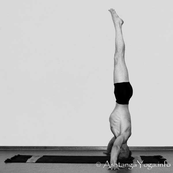 Muka Hasta Sirsasana C - Die Intermediate Series (Nadi Shodana / zweite Serie) bringt die Ashtanga Vinyasa Yoga Praxis von einer physischen auf eine energetische Ebene.