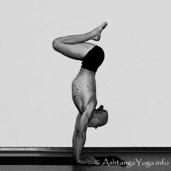 Utkatasana Vinyasa out - Primary Series (=Yoga Chikitsa / erste Serie) wird oft als die schwerste aller Ashtanga Vinyasa Yoga Serien bezeichnet, denn sie ist die Serie, die Du zuerst lernst - und aller Anfang ist schwer.
