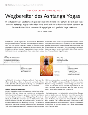 Der Yoga des Pattabhi Jois, Teil 2 von 3